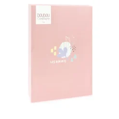 Doudou mouchoir Girafe rose - 11 cm