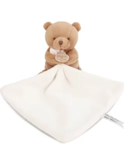 Doudou mouchoir- Mon petit ourson - Marron - 10 cm
