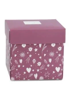 Doudou mouchoir- Mon petit ourson - Rouge bordeaux- 10 cm