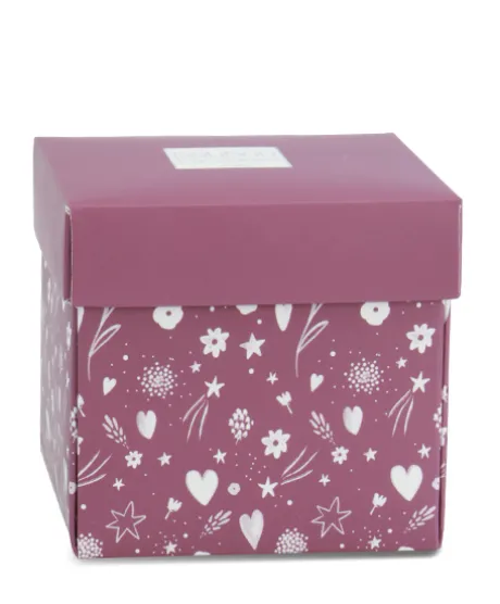 Doudou mouchoir- Mon petit ourson - Rouge bordeaux- 10 cm