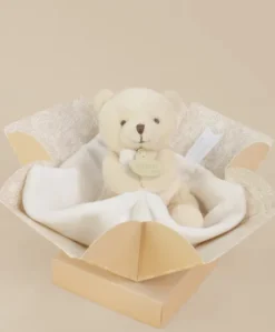 Doudou mouchoir- Mon petit ourson - Beige - 10 cm