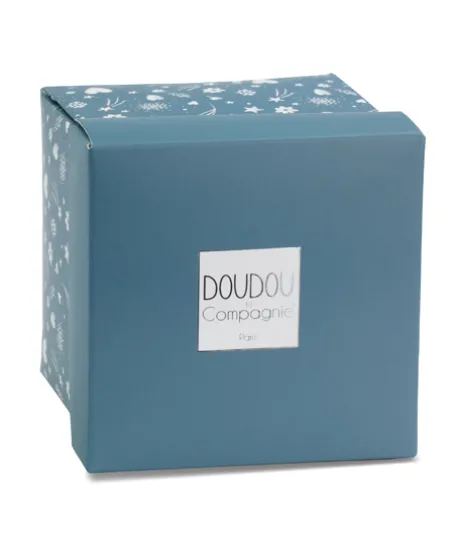Doudou mouchoir- Mon petit ourson - Bleu - 10 cm
