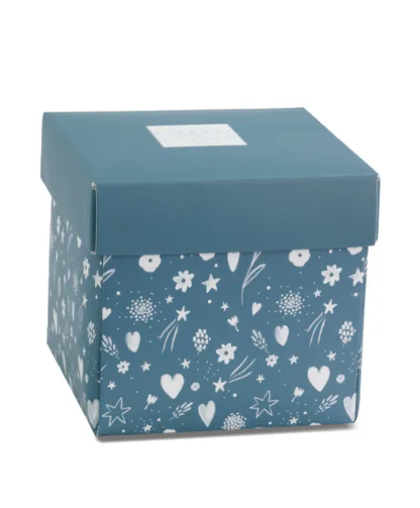 Doudou mouchoir- Mon petit ourson - Bleu - 10 cm
