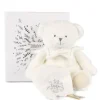 Doudou mouchoir ours Blanc - 30 cm - Collection Anniversaire