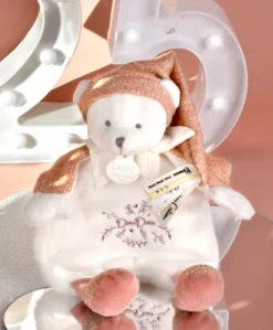 Doudou Ours cape Rose - 25 cm - Collection Anniversaire