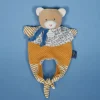 Doudou Ours marionnette - Petit sac - Amusette 3 EN 1