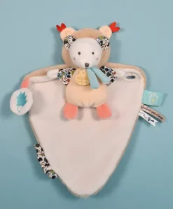 Doudou Ours marron avec cape - Papillotte - 3 EN 1