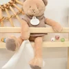 Doudou Ours marron avec mouchoir - Sweety - 25 cm