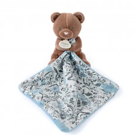 Doudou Ours Marron avec mouchoir - BOH'AIME