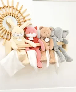 Doudou Ours marron avec mouchoir - Sweety - 25 cm