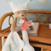 Doudou ours mouchoir 3 histoires - Blanc