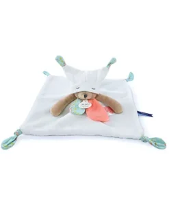 Doudou plat Ours 3 histoires - Blanc