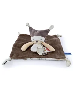Doudou plat Ours 3 histoires - Marron