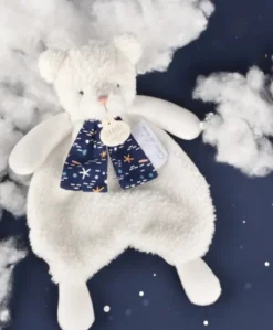 Doudou plat Ours Luminescent - 26 cm - Clair de Lune