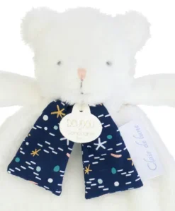 Doudou plat Ours Luminescent - 26 cm - Clair de Lune