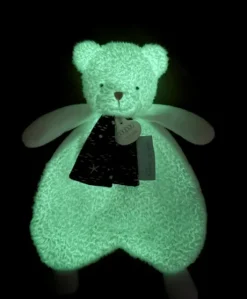 Doudou plat Ours Luminescent - 26 cm - Clair de Lune