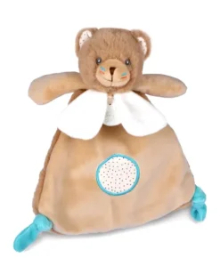 Doudou plat Ours marron Tiwipi - 23 cm