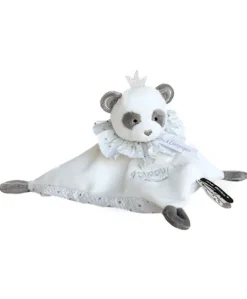 Doudou plat Panda gris - Attrape-rêves - 20 cm