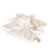 Doudou plat pétales Ours Blanc - 25 cm - Collection Anniversaire