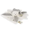 Doudou plat pétales Ours Gris - 25 cm - Collection Anniversaire