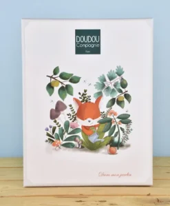 DOUDOU plat Renard Romarin - 27 cm