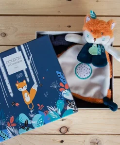 Doudou plat Renard Tiwipi - 23 cm