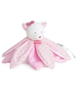 Doudou pétales Chat rose- Attrape-rêves - 26 cm