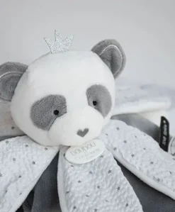 Doudou pétales Panda gris - Attrape-rêves - 26 cm