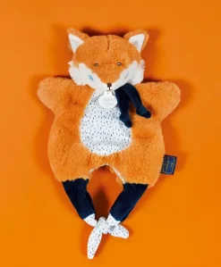 Doudou Renard marionnette - Petit sac - Amusette 3 EN 1