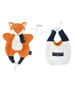 Doudou Renard marionnette - Petit sac - Amusette  3 EN 1