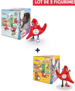 Duo de Figurines Mascottes Officielles JO Paris 2024