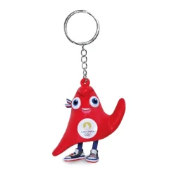 Duo de Porte-clés JO Paris 2024 - Mascotte Olympique et Paralympique - 7 cm
