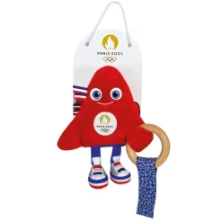 Duo Doudou plat et hochet pour bébé JO Paris 2024