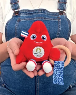 Duo Doudou plat et hochet pour bébé JO Paris 2024