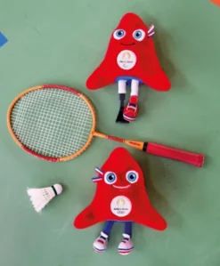 Duo Peluches Mascottes Officielles Jeux Olympiques et Paralympiques Paris 2024 - 27 cm - Boite Display