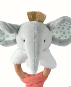 Hochet bébé éléphant - 15 cm