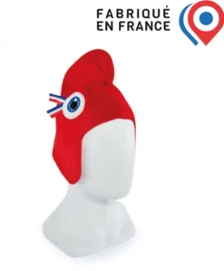 Kit supporter chapeau Phryge-  Bonnet Phrygien JO paris 2024 - Taille M - Adulte - Fabriqué en France