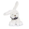 Lapin blanc avec chouchou -12 cm - Modèle aléatoire