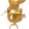 Lapin DOUDOU® - boite à musique lapin - 20 cm - Jaune moutarde
