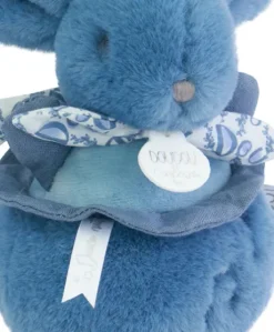Lapin DOUDOU® - boite à musique lapin - 20 cm - Bleu