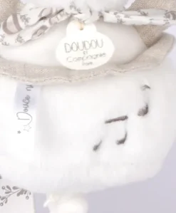 Lapin DOUDOU® - boite à musique lapin - 20 cm - Blanc