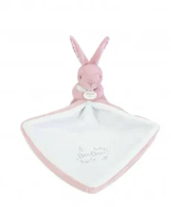Lapin DOUDOU® - Doudou Lapin mouchoir- 10 cm - Rose