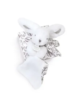 Lapin DOUDOU® - Pantins avec doudou assortis Blanc - 16cm