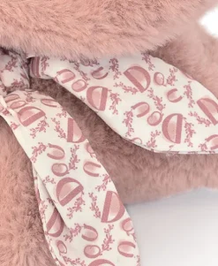Lapin DOUDOU® - Peluche lapin Rose poudré - 25 cm