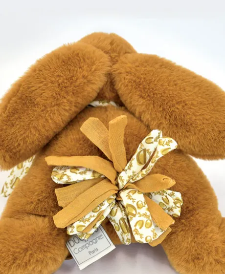 Lapin DOUDOU® Jaune moutarde - Peluche lapin - 25 cm