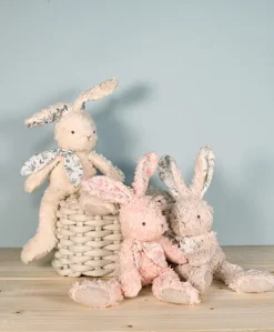 Lapin peluche beige en coton Bio 25 cm