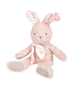 Lapin peluche rose en coton Bio 25 cm