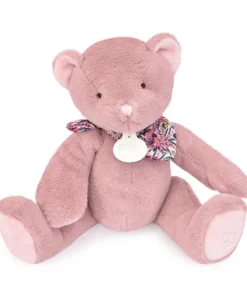 L'Ours Doudou® - Ours en peluche rose - 25 cm