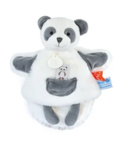 Marionnette à main peluche Panda - 25cm - Unicef - 0-6 mois