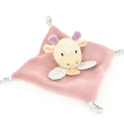 Mini Doudou girafe rose - 19 cm